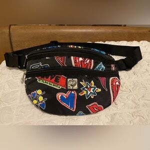 Brighton Sightseer Lightweight Belt Bag “Love Scribble” Pattern